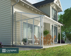 Feria 13' Patio Cover Sidewall Kit-White by Palram-Canopia