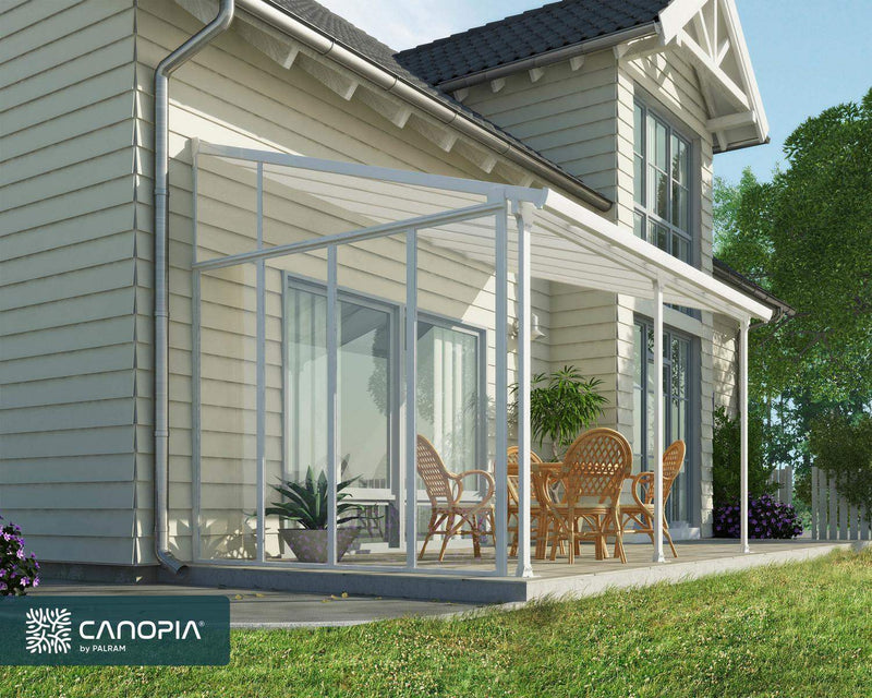 Feria 13' Patio Cover Sidewall Kit-White by Palram-Canopia