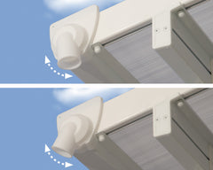 Feria 13'x26' Patio Cover White/Diffused Clear by Palram-Canopia