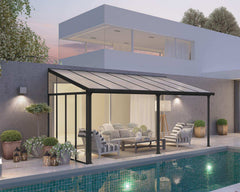 Feria 10' Gray Patio Cover Sidewall Kit by Palram-Canopia