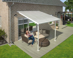Feria 10'x10' Patio Cover White/Gray by Palram-Canopia
