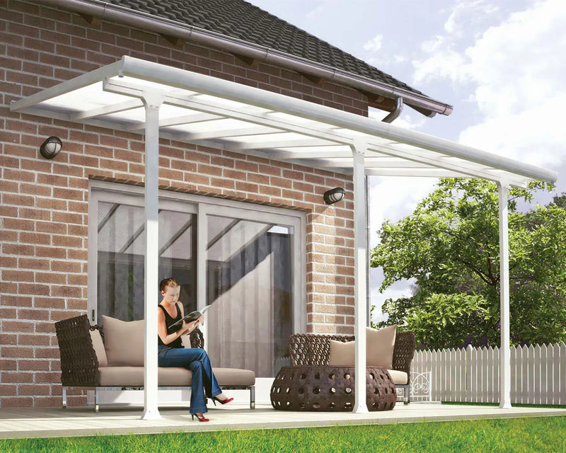 Feria 10'x14' Patio Cover White/Gray by Palram-Canopia
