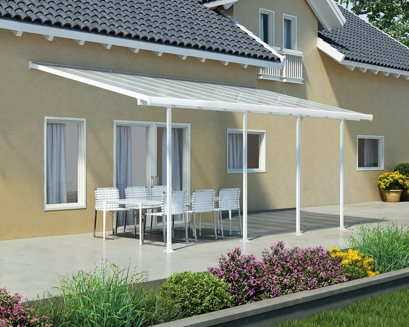 Feria 10'x20' Patio Cover White/Gray by Palram-Canopia