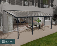 Feria 10'x24' Patio Cover White/Gray by Palram-Canopia