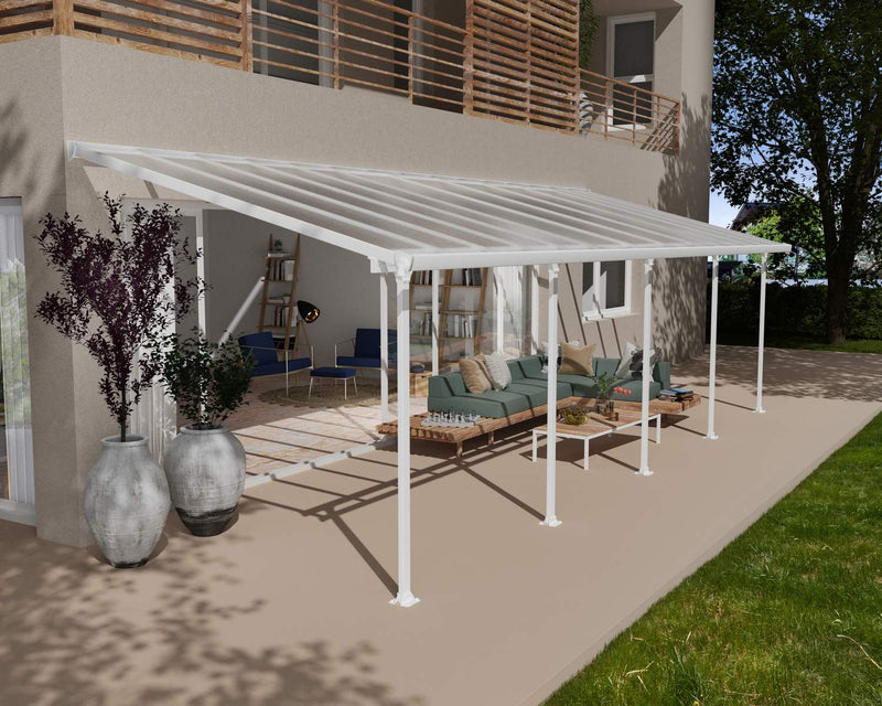 Feria 10'x30' Patio Cover White/Gray by Palram-Canopia