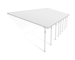 Feria 13'x40' Patio Cover White/Diffused Clear by Palram-Canopia