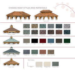 Cedar Wood Oval Gazebo Kit By Atlantic Outdoors