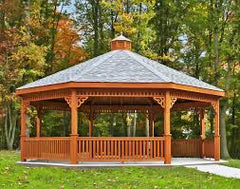 Cedar Wood Octagon Gazebo Kit By Atlantic Outdoors