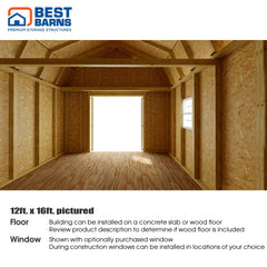 Handcrafted Homestead Barn Kit Series 12x16-20 By Best Barns