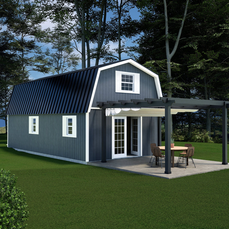 Handcrafted Homestead XL Barn Kit Series 16x20,24,28,32 By Best Barns