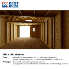 Handcrafted Homestead Barn Kit Series 12x16-20 By Best Barns