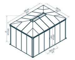 Ledro 10'x14' Enclosed Gazebo Kit by Palram-Canopia