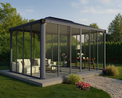 Ledro 10'x14' Enclosed Gazebo Kit by Palram-Canopia