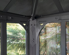 Ledro 12'x12' Enclosed Gazebo w/Screen Doors by Palram-Canopia