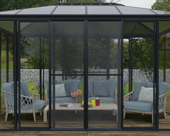Ledro 10'x14' Enclosed Gazebo w/Screen Doors by Palram-Canopia