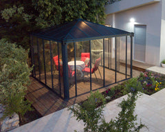 Ledro 12'x12' Enclosed Gazebo w/Screen Doors by Palram-Canopia