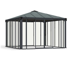 Ledro 12'x12' Enclosed Gazebo w/Screen Doors by Palram-Canopia