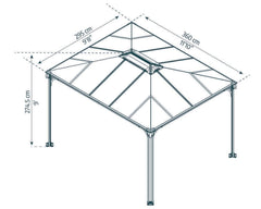 Martinique 10'x12' Gazebo Kit by Palram-Canopia
