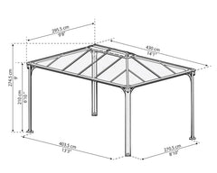 Martinique 10'x14' Gazebo Kit by Palram-Canopia