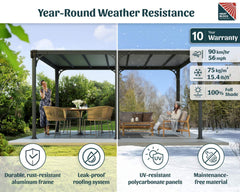 Milano 10'x10' Gazebo Kit by Palram-Canopia