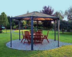 Monaco 13'x15' Hexagonal Gazebo Kit by Palram-Canopia
