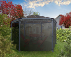 Roma 12'x14'/Monaco 13'x15' Gazebo Netting Set by Palram-Canopia