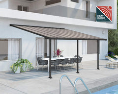 Olympia 10'x18' Patio Cover White/Gray by Palram-Canopia