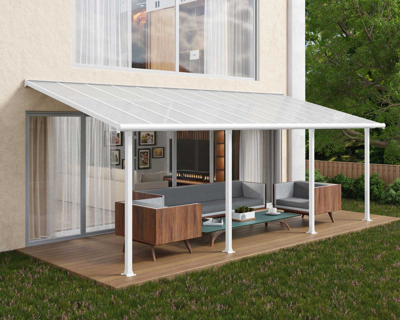Olympia 10'x24' Patio Cover White/Gray by Palram-Canopia
