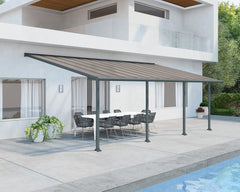 Olympia 10'x30' Patio Cover White/Gray by Palram-Canopia