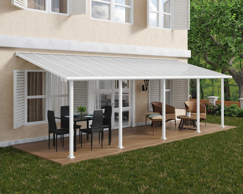 Olympia 10'x28' Patio Cover White/Gray by Palram-Canopia