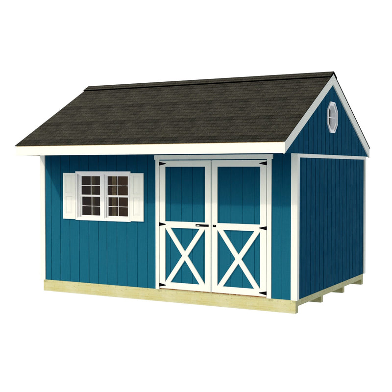 Overhang Oasis 10x10 & 10x14 Shed Kit Series By Best Barns