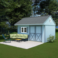 Overhang Oasis 10x10 & 10x14 Shed Kit Series By Best Barns