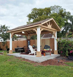 Pressure Treated Pine Pavilion Kit By Atlantic Outdoors