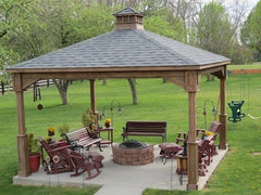 Pressure Treated Pine Pavilion Kit By Atlantic Outdoors