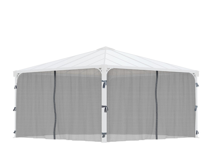 Palermo 14'x14' Gazebo Netting Set by Palram-Canopia