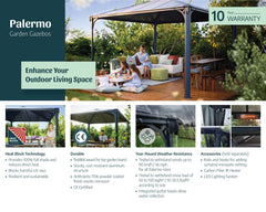 Palermo 10'x10' Gazebo Kit by Palram-Canopia
