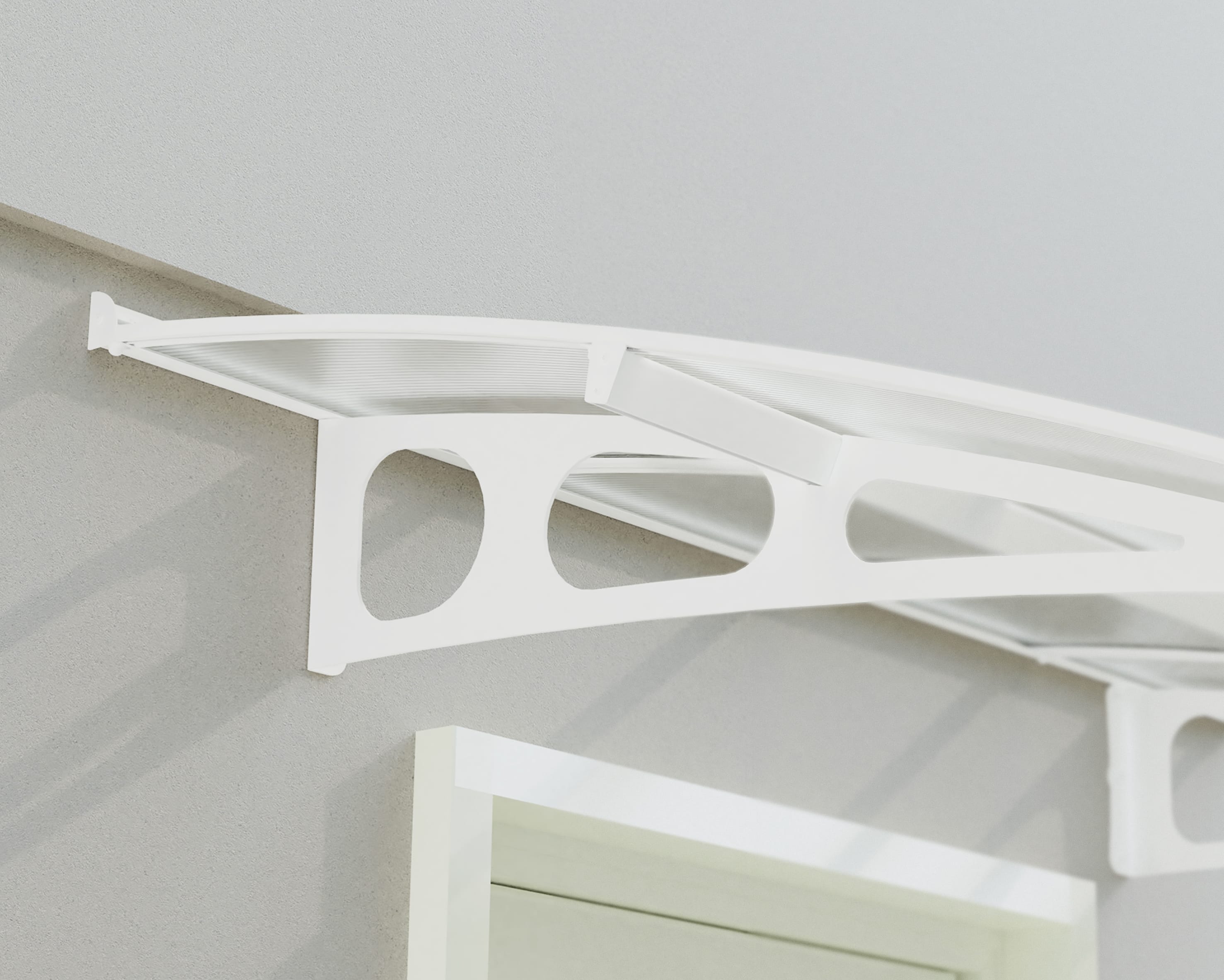 Bordeaux 15x5 4460 Awning - White/Diffused Clear by Palram-Canopia