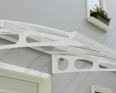 Bordeaux 15x5 4460 Awning - White/Diffused Clear by Palram-Canopia