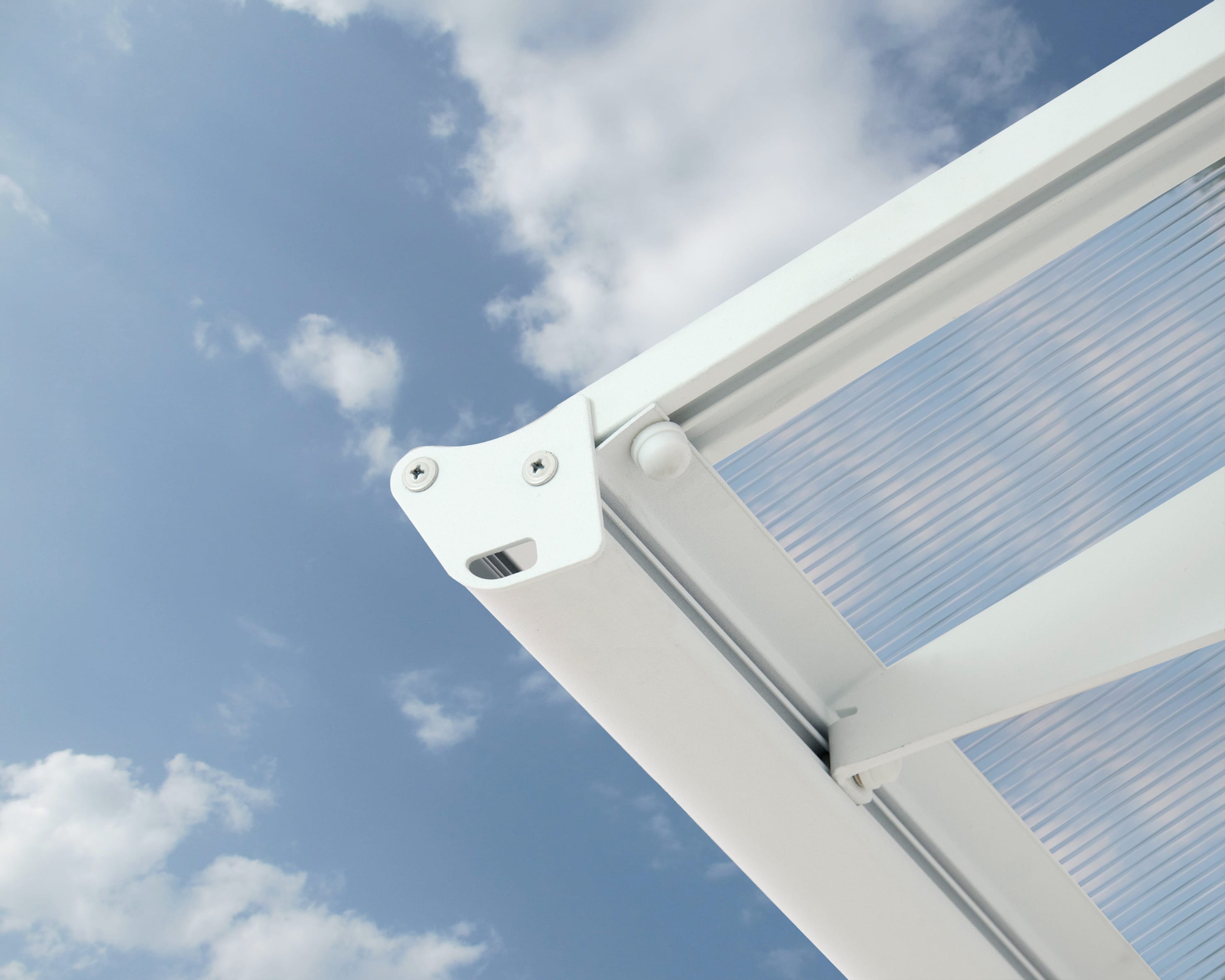 Bordeaux 15x5 4460 Awning - White/Diffused Clear by Palram-Canopia