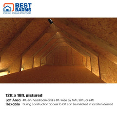 Planner's Paradise Shed Kit Series 12x16'-20'-24' By Best Barns