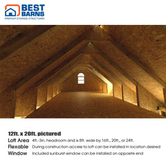 Planner's Paradise Elite Shed Kit Series 12x16'-20'-24' By Best Barns