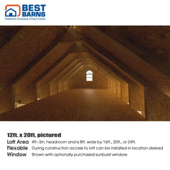 Planner's Paradise Shed Kit Series 12x16'-20'-24' By Best Barns