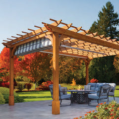 Pressure-Treated Wood Cozy Retreat Pergola Kit By Atlantic Outdoors
