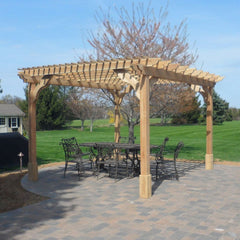 Pressure-Treated Wood Cozy Retreat Pergola Kit By Atlantic Outdoors