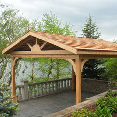 Pressure-Treated Wood Pavilion Kit By Atlantic Outdoors