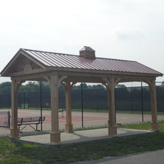 Pressure-Treated Wood Pavilion Kit By Atlantic Outdoors