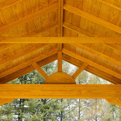 Pressure-Treated Wood Pavilion Kit By Atlantic Outdoors