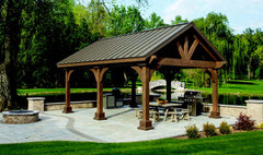 Pressure-Treated Wood Pavilion Kit By Atlantic Outdoors