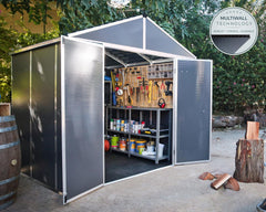 Rubicon 8' x 8' Shed With Floor by Palram-Canopia