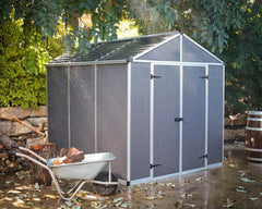Rubicon 8' x 8' Shed With Floor by Palram-Canopia